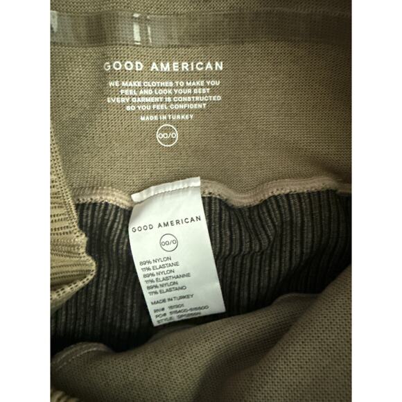 Good American Seamless‎ Chunky Rib Legging in Camel Size XS - Picture 10 of 10